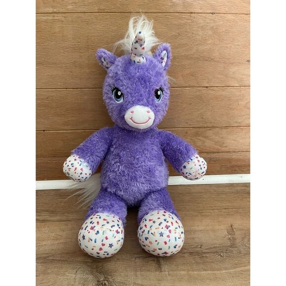 Build-A-Bear Other - EUC Build-A-Bear Workshop Purple Sparkly Unicorn